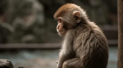 Макаки в городе: встречи обезьян с городской средой на фото