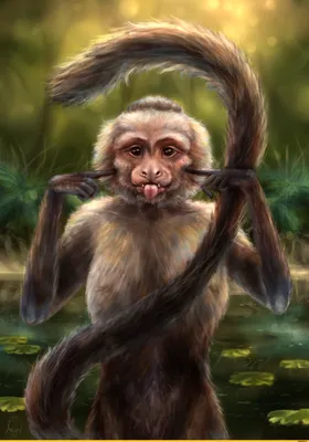 Арт-обезьяны: Уникальные художественные работы с макаками