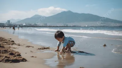 Фото мальчика на пляже - самые популярные фотографии