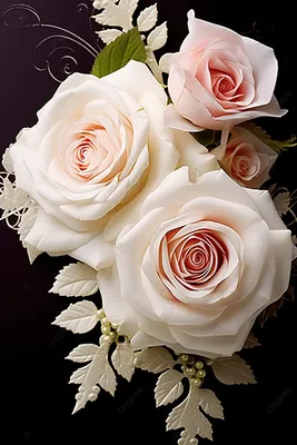 Фото маленьких белых роз в высоком качестве - png формат