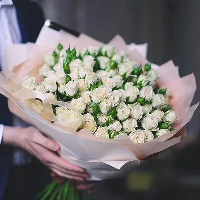 Маленькие белые розы на фото - png формат