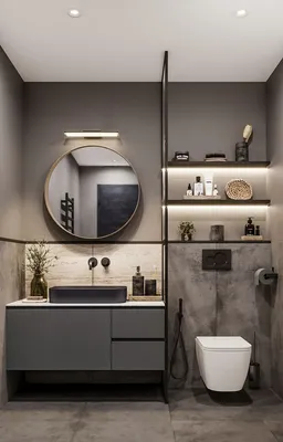 Как создать простор в малогабаритной ванной комнате: фото и советы