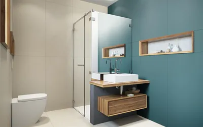 Малогабаритная ванная комната: фото с использованием подвесных элементов для экономии места