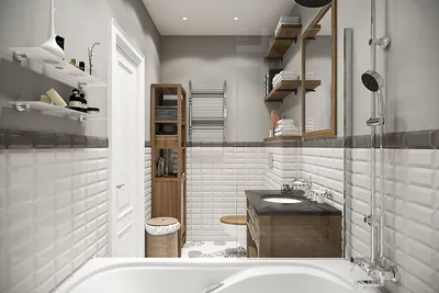 Малогабаритная ванная комната: фото с использованием ниш для хранения и декоративных элементов