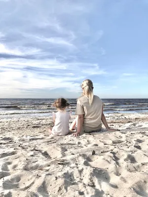 Фотографии мамочек на пляже: наслаждение жизнью