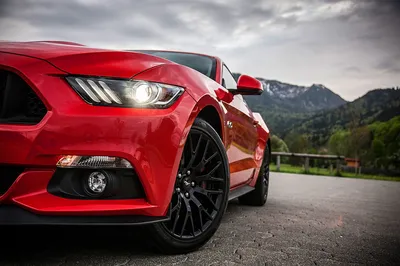 Фотография Ford Mustang с выбранным размером webp