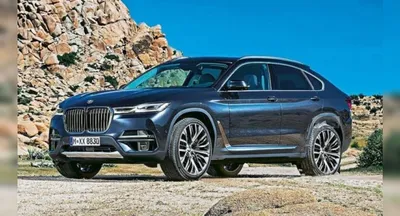 Картинка BMW X8 с эффектом размытия