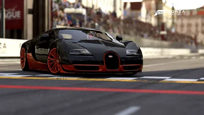 «Изображение bugatti veyron на рассвете»