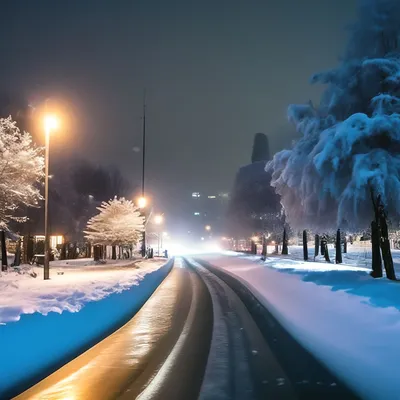 Красивые автомобили на фоне зимнего пейзажа: выберите размер фото