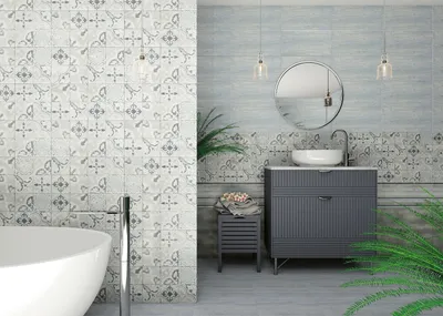 Фото матовой плитки в ванной комнате: выберите размер и формат