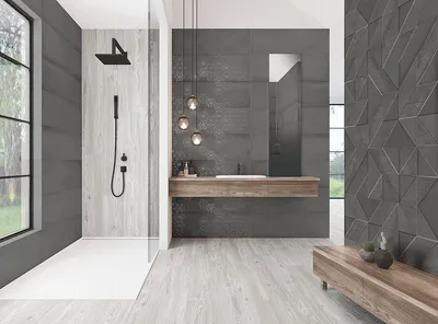 Матовая плитка в ванной - современный тренд в дизайне
