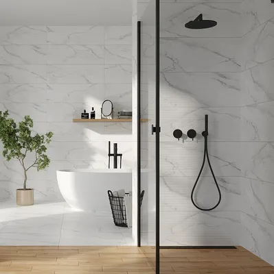 Матовая плитка в ванной - преображение вашего пространства