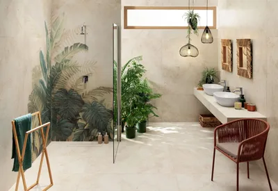 Фотографии с примерами интерьеров с матовой плиткой в ванной