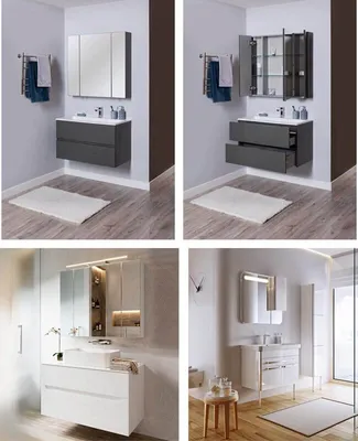 Фото мебели для ванной комнаты в разных стилях