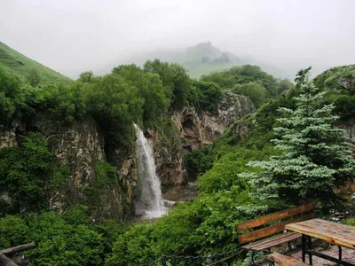 Грандиозные медовые водопады на фото