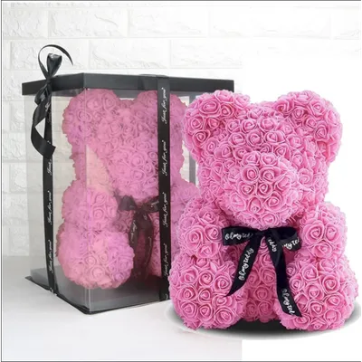 Уникальное фото: медведь из роз для вашей коллекции