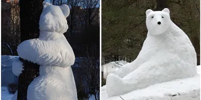 Фотографии медведя на снегу: выбирайте размер и формат