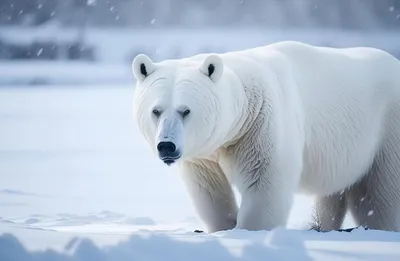 Фотография медведя из снега на 2024 год