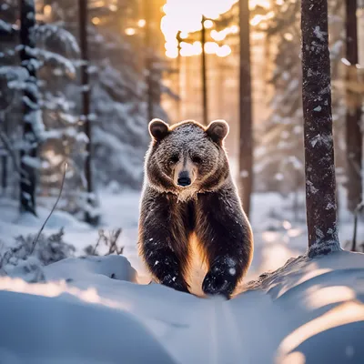 Фотка медведя под снегом: выберите WebP для качественного сжатия