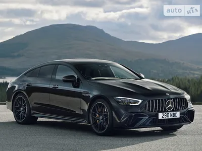 Изображение Mercedes-Benz AMG GT 2023 в черно-белом формате