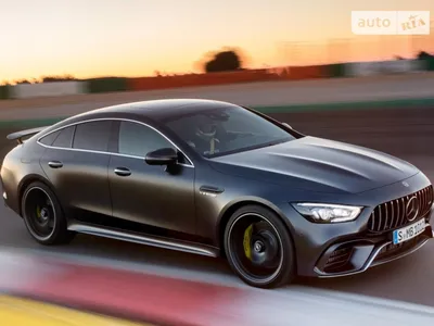 Фото Mercedes-Benz AMG GT 4-Door Coupe 2023 на черном фоне