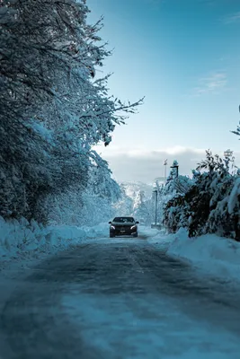 Мерседес в снежной прелести: Фотография в формате PNG