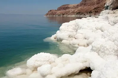 Морской пейзаж Мертвого моря на фотографиях высокого разрешения