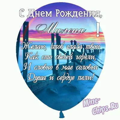 Картинки Милена С Днем Рождения - скачать бесплатно в хорошем качестве