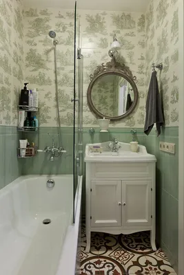 Фото ванной комнаты с зеркалом