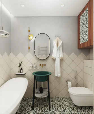 Фото ванной комнаты с цветовой гаммой в белых тонах