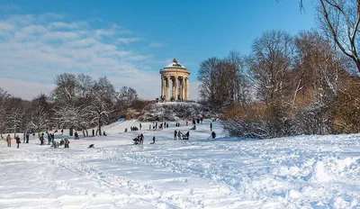 Исторические места Мюнхена зимой: Фото в различных форматах