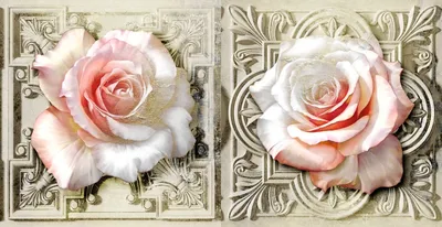 Модульные картинки с розой для интерьера – различные размеры и форматы