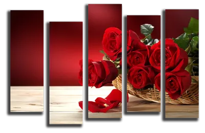 Фото розы в модульной вариации – выберите нужный размер и формат для скачивания