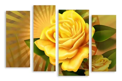 Картинки розы в модульной композиции – выберите свой идеальный размер и формат