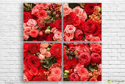 Фотка розы в модульном стиле – выберите нужный размер и формат для скачивания