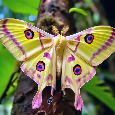 Интересные черты мохнатой бабочки на фото с уникальными деталями