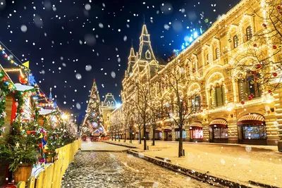 9. Заснеженные улицы Москвы: Фото на странице Нового года