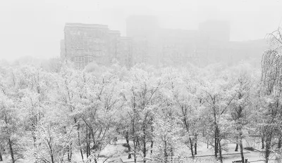 Обои на телефон: Московская зима в арт-стиле