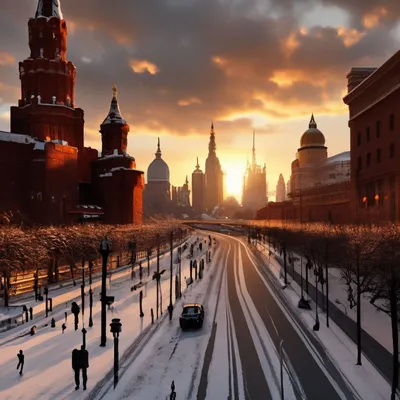 Фотографии Московского зимнего пейзажа: Скачивайте бесплатно в хорошем качестве.