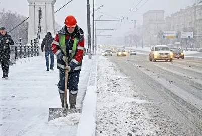 Арт-фото Красной Площади под белым одеялом снега