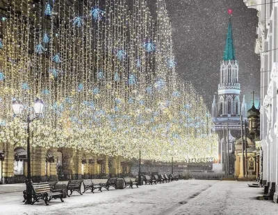 Москва под снегом: Фотографии в различных форматах