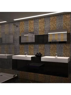Фото с мозаичной плиткой: идеи для современной ванной комнаты