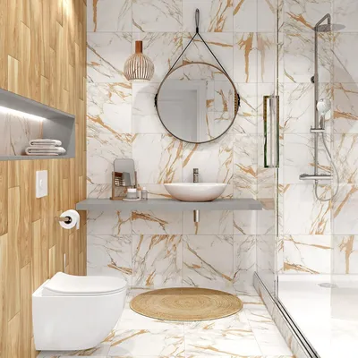 Фото Мраморная ванная комната - изображение в PNG формате