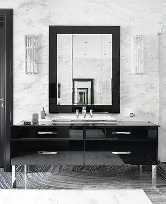 Фото Мраморная ванная комната - современные технологии в ванной