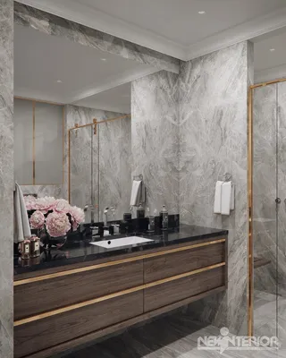 Фото Мраморная ванная комната - вдохновение для создания своего дизайна