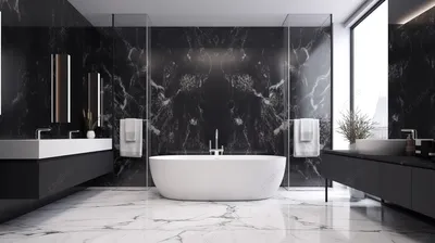 Фото Мраморной ванной комнаты: вдохновение для создания уютного и стильного интерьера