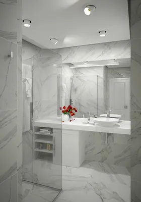 Фото Мраморной ванной комнаты: прекрасное сочетание классического и современного стиля