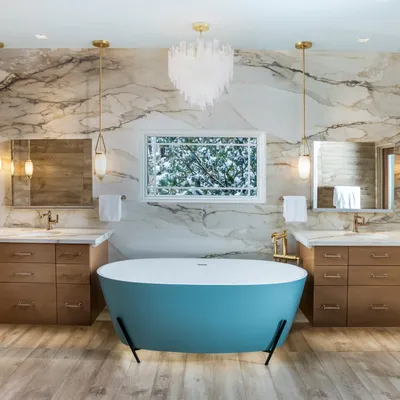 Фото Мраморной ванной комнаты: вдохновение для создания уникального и стильного интерьера