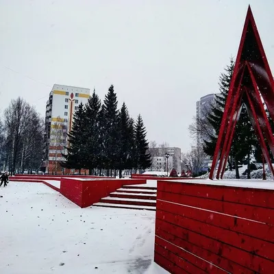 Зимний городской пейзаж: Фотографии Набережных Челнов