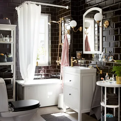 Фото наборы для ванной комнаты: стильные цветовые решения